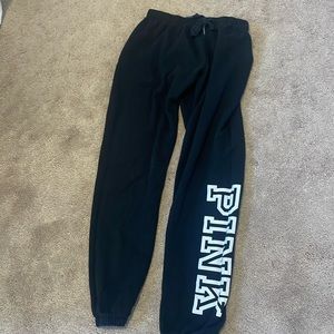 Black sweatpants brand pink